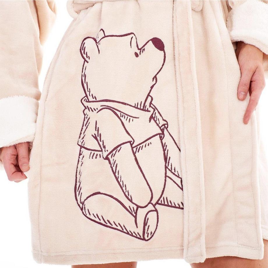 Winnie the Pooh Bedruckter Fleece Morgenmantel mit Gürtel  