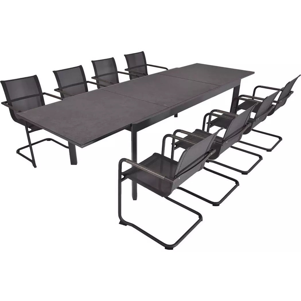 mutoni pleasure - Ensemble repas de jardin Nerea (9 pièces), One Size