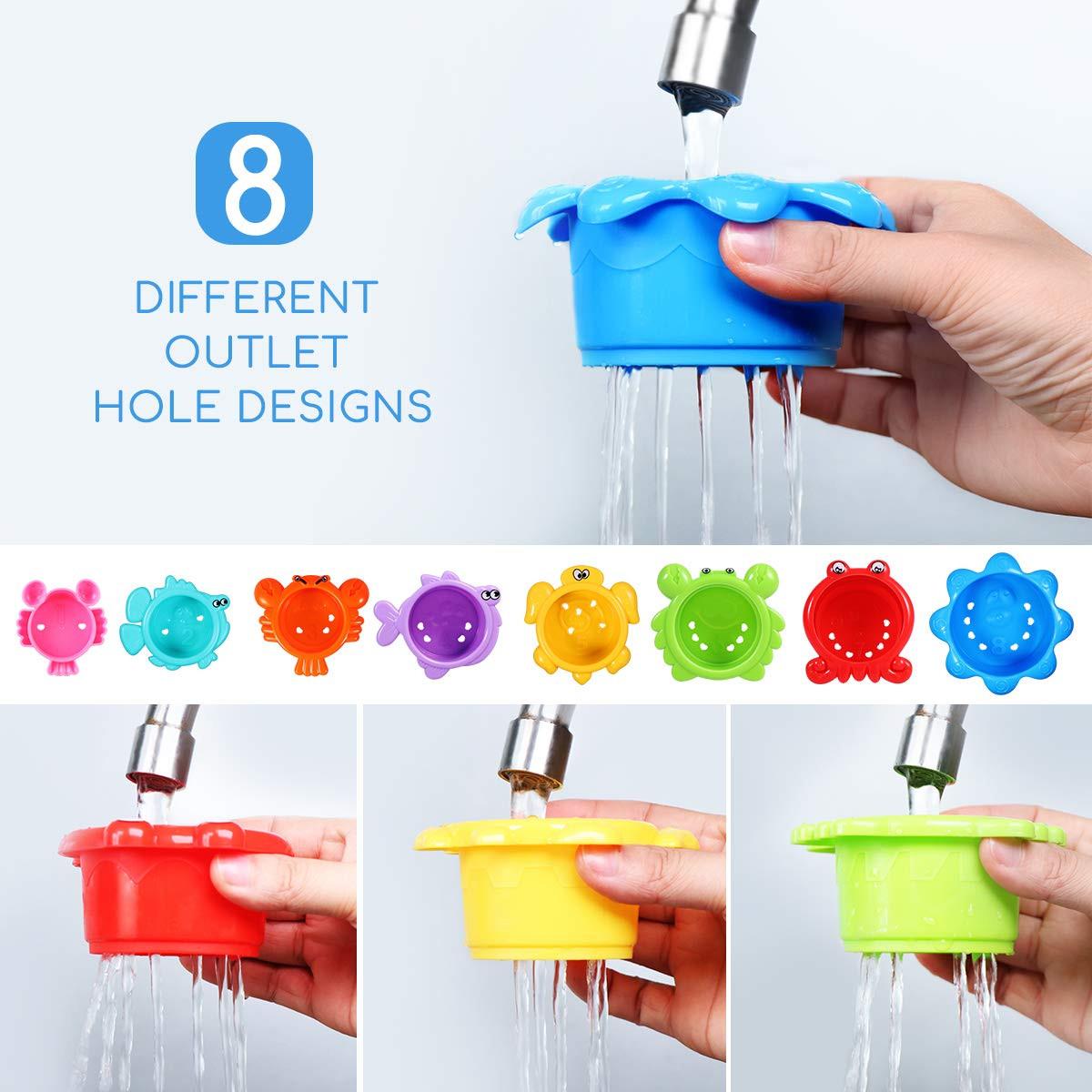 Activity-board  Baby Badespielzeug Set Stapeltasse Wasser 8PCS 