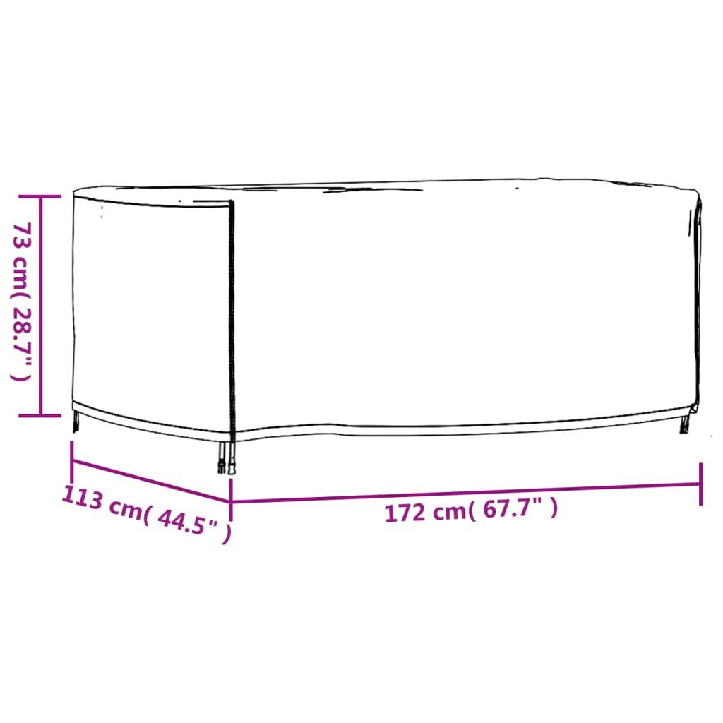 VidaXL Gartenmöbel abdeckung polyester  