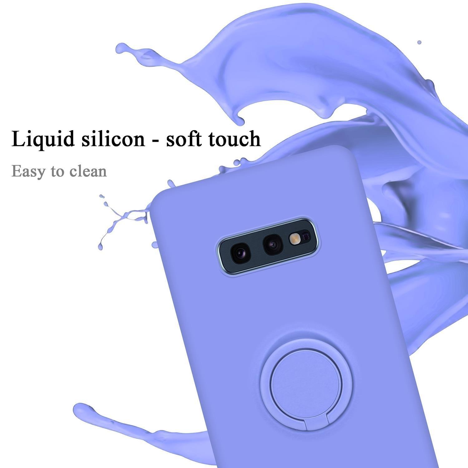 Cadorabo  Housse compatible avec Samsung Galaxy S10e - Coque de protection en silicone TPU flexible avec anneau 