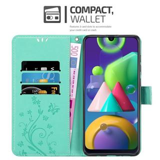 Cadorabo  Hülle für Samsung Galaxy M31 Blumen Design Magnetverschluss 