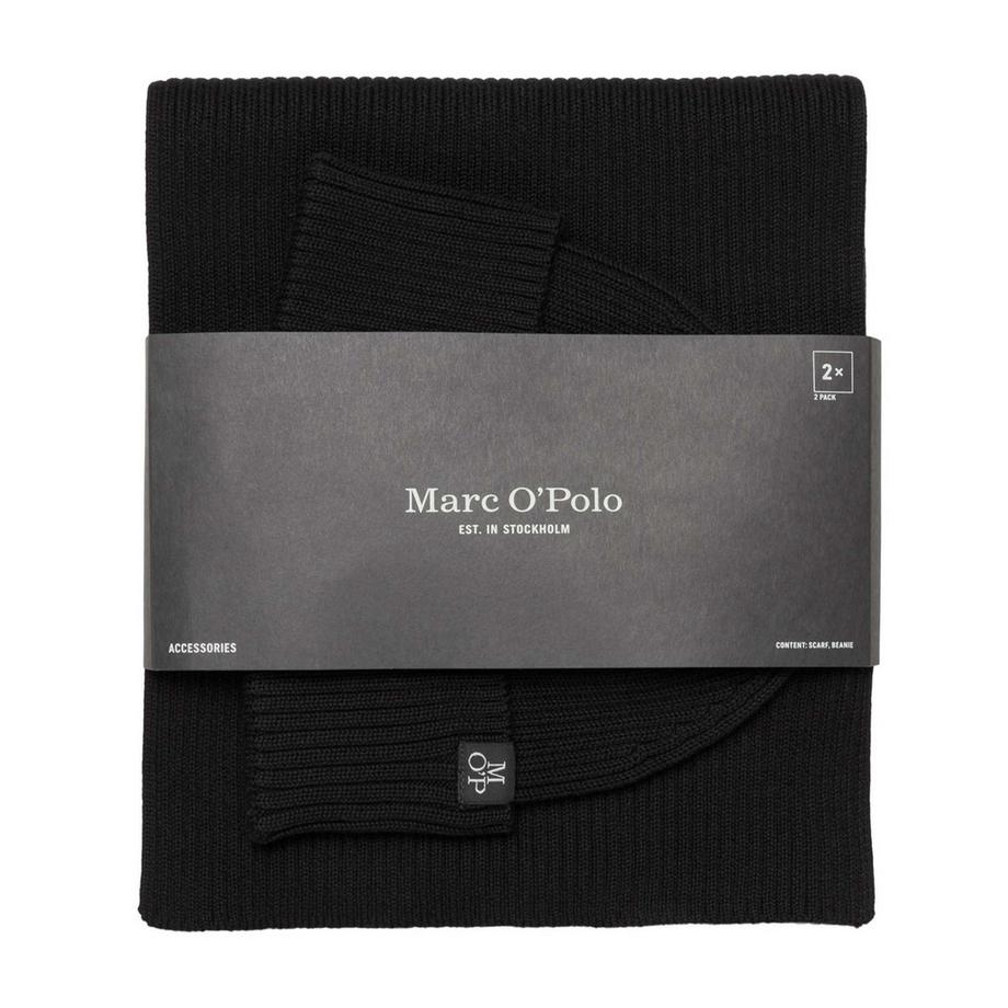 Marc O'Polo Komfortabler Beanie und Schal Set  