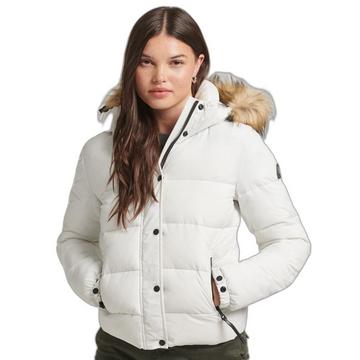 kurze daunenjacke mit kapuze, damen