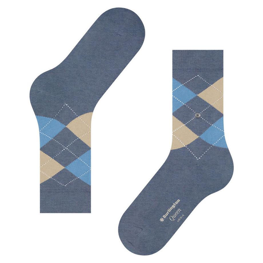 Burlington Chaussettes Queen à motif Argyle  