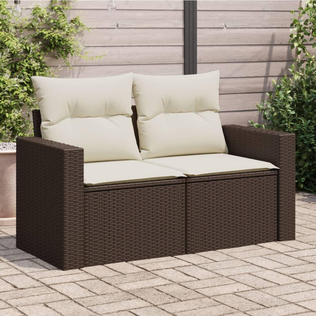 VidaXL Canapé de jardin rotin synthétique  