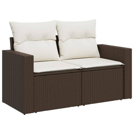 VidaXL Canapé de jardin rotin synthétique  