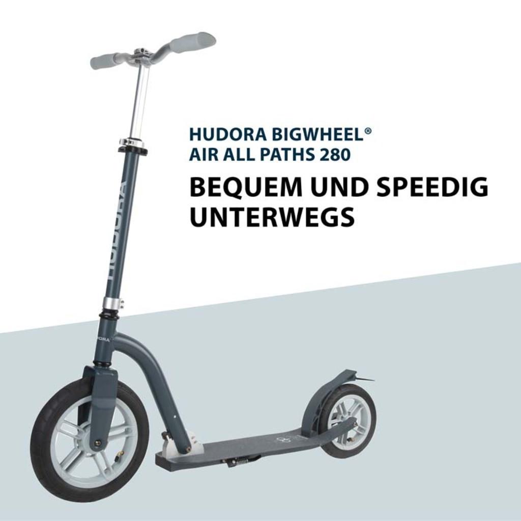 HUDORA  HUDORA BigWheel Universale Monopattino classico Grigio 