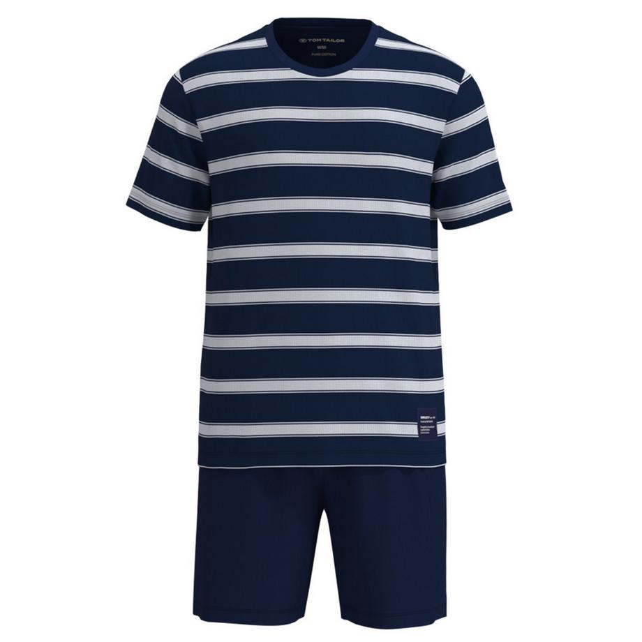Pyjama  Confortable à porter-Shorty Rundhals