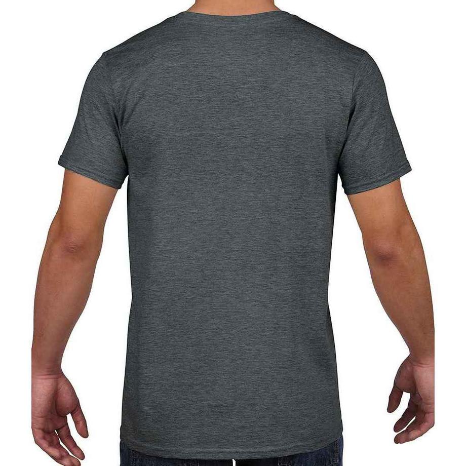 Gildan Softstyle Melierter V-Ausschnitt T-Shirt  