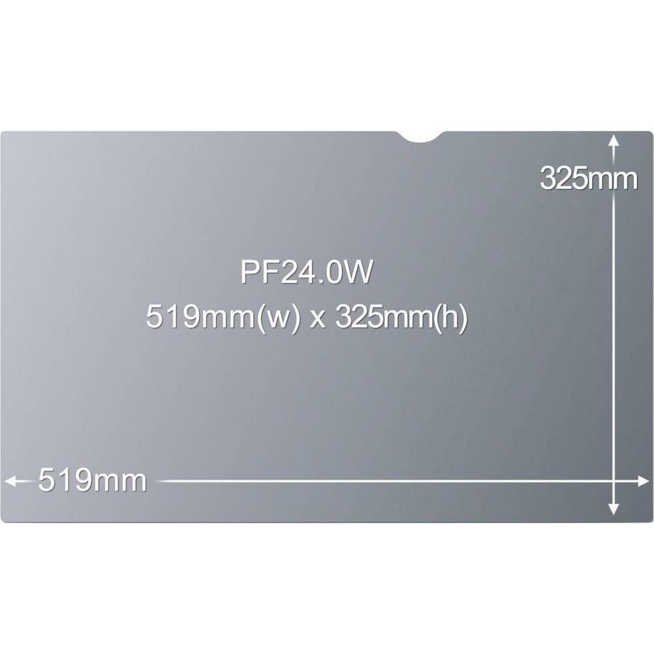 3M  PF24.0W Blickschutzfilter Standard für Desktops 61.0 cm Weit (entspricht 24.0″ Weit) 16:10 