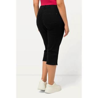 Ulla Popken  Capri Jeans Sarah, schmale 5-Pocket-Form, Saumschlitz 