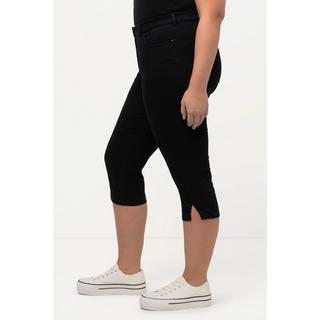 Ulla Popken  Capri Jeans Sarah, schmale 5-Pocket-Form, Saumschlitz 