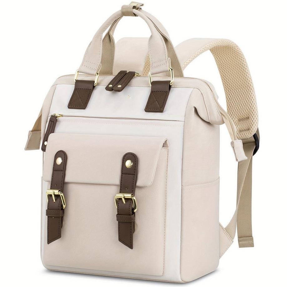 Stilvoller kleiner Laptop-Rucksack - Modischer College Daypack mit verstellbaren Trägern, robustem Reißverschluss und geräumigen Fächern