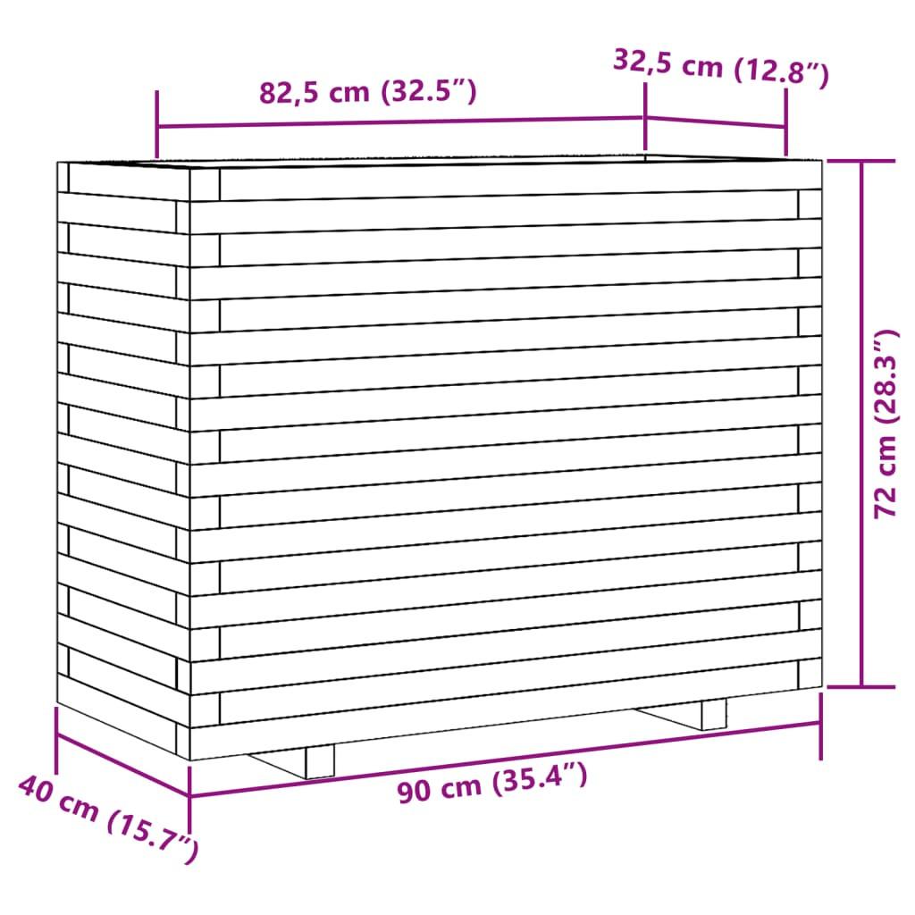 VidaXL fioriera da giardino Legno di pino impregnato  