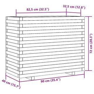 VidaXL fioriera da giardino Legno di pino impregnato  