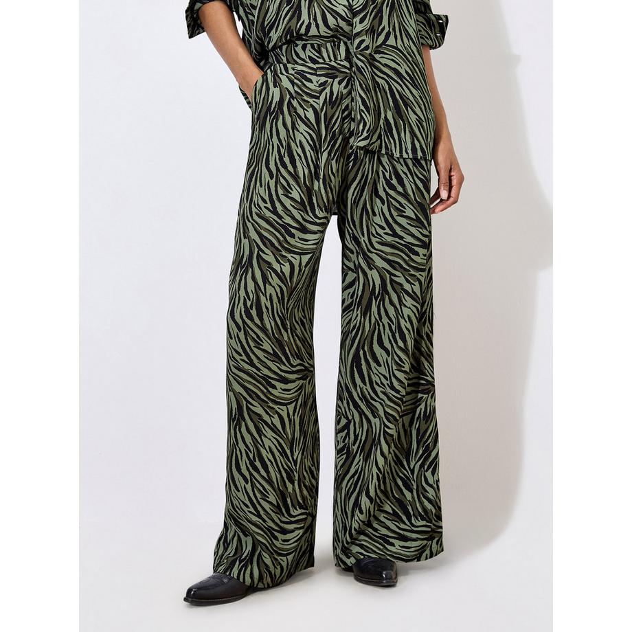 APRICOT Bedruckte Hose mit weitem Bein  