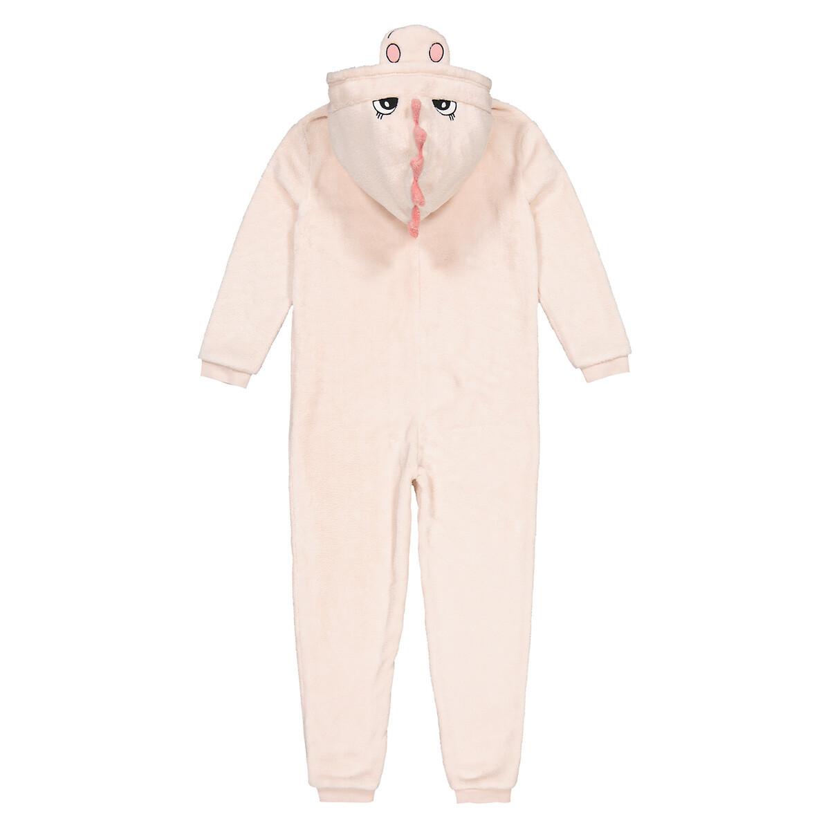 La Redoute Collections  Kapuzenoverall Dinosaurier aus Fleece 