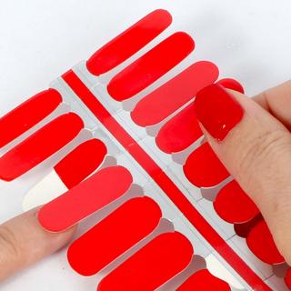 LAUED  vegane Nagelfolien solid red Secret Love 