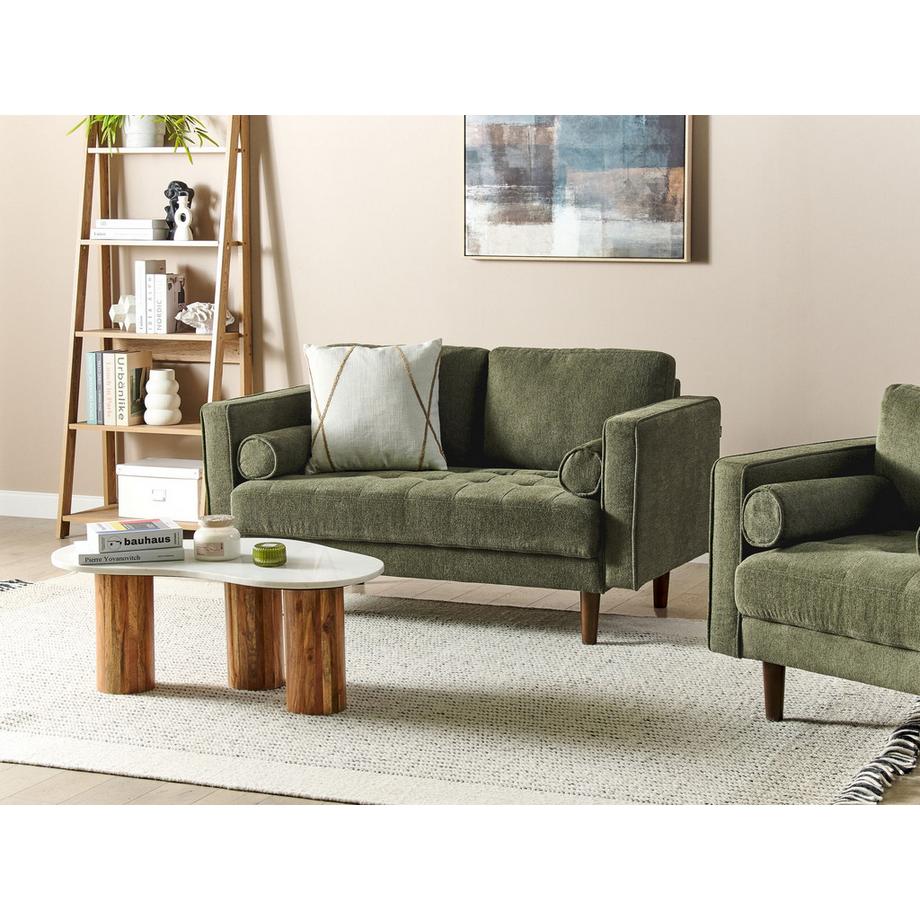 Beliani 2 Sitzer Sofa aus Stoff  NURMO  