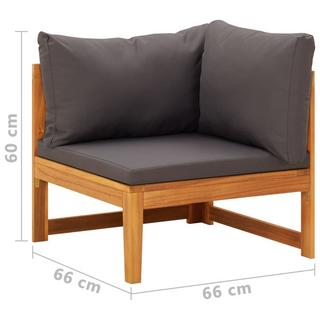 VidaXL Ecksofa akazienholz  