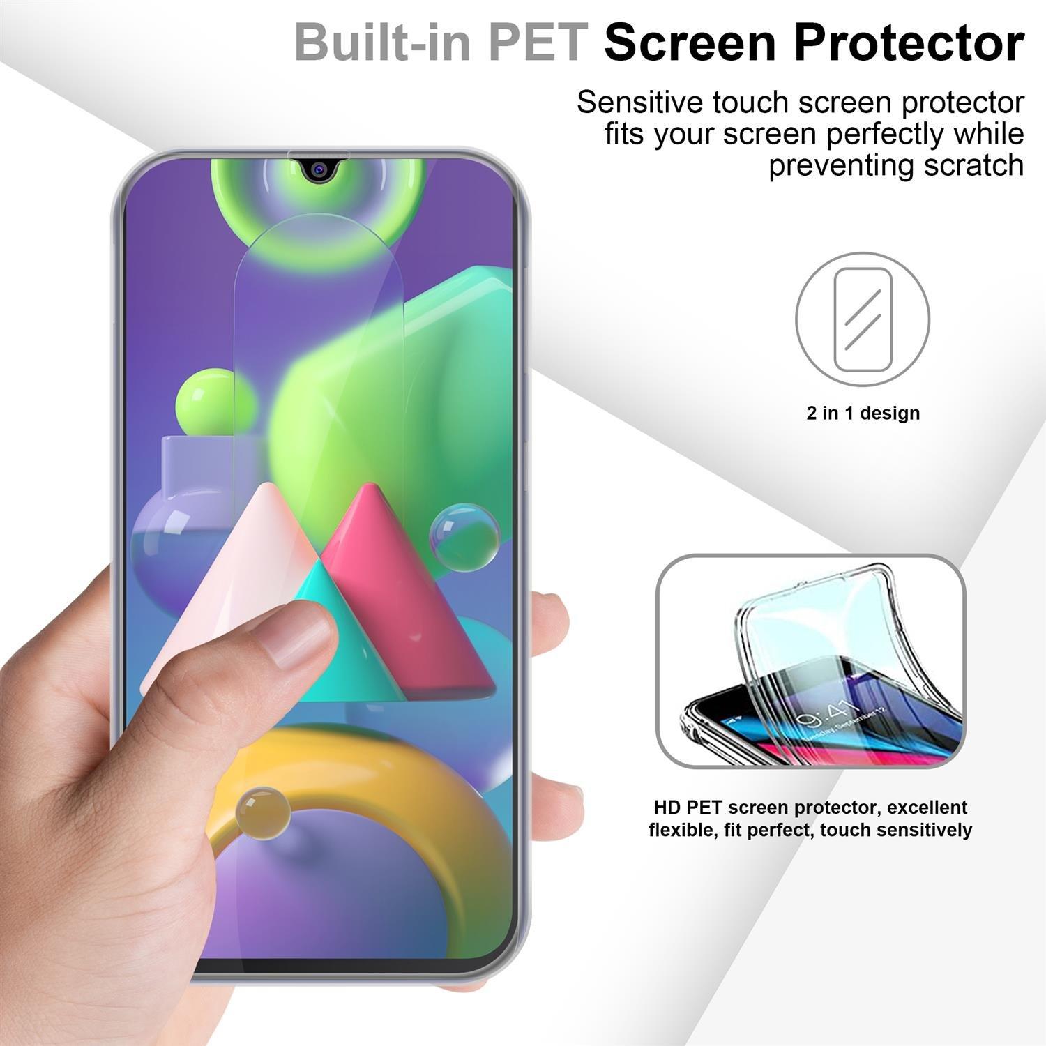 Cadorabo  Housse compatible avec Samsung Galaxy M21 / M30s - 360° Full Body Coque de protection - Protection frontale et dorsale, protection intégrale avec protection d'écran 