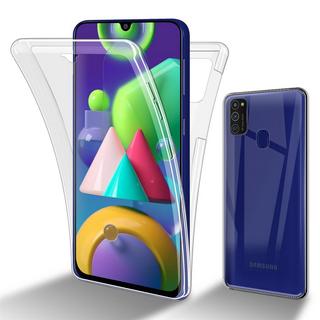 Cadorabo  Housse compatible avec Samsung Galaxy M21 / M30s - 360° Full Body Coque de protection - Protection frontale et dorsale, protection intégrale avec protection d'écran 