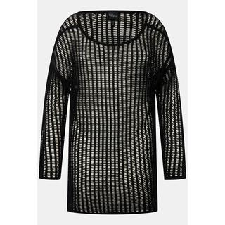 Ulla Popken  Longpullover, Lochmuster, U-Boot-Ausschnitt, Langarm 