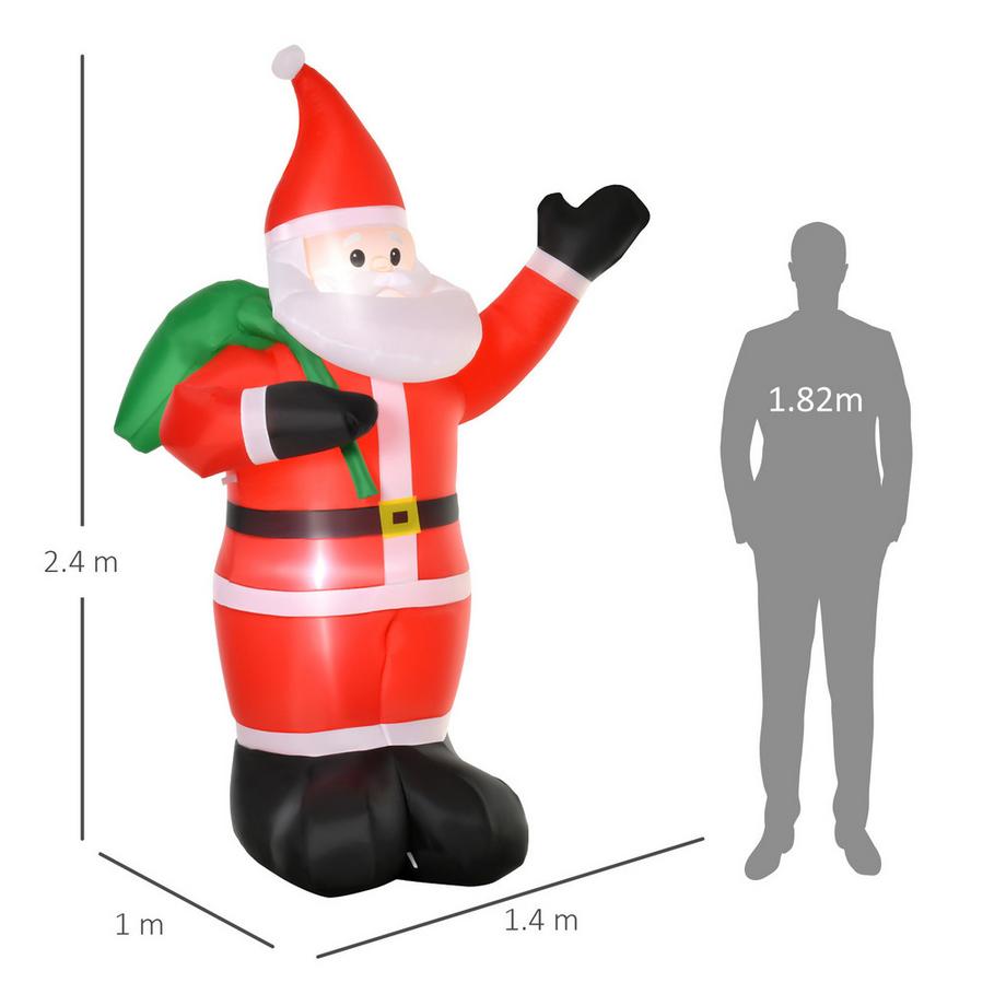 HOMCOM Aufblasbar Weihnachtsdeko  