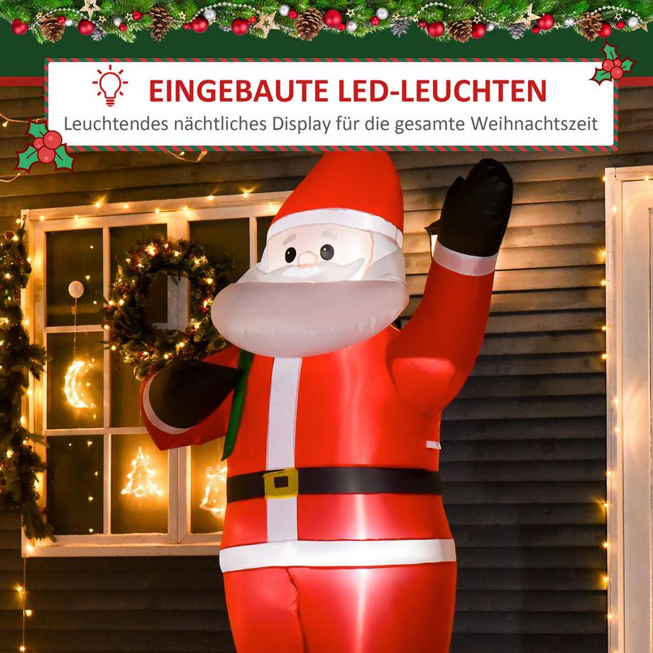 HOMCOM Aufblasbar Weihnachtsdeko  