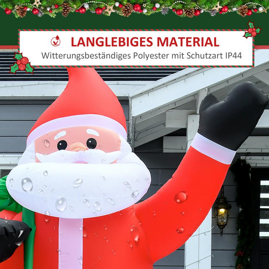 HOMCOM Aufblasbar Weihnachtsdeko  