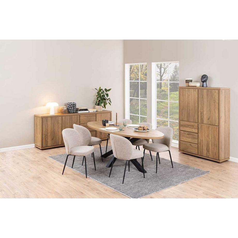 mutoni Sedia da pranzo Pati beige (1 pezzo)  