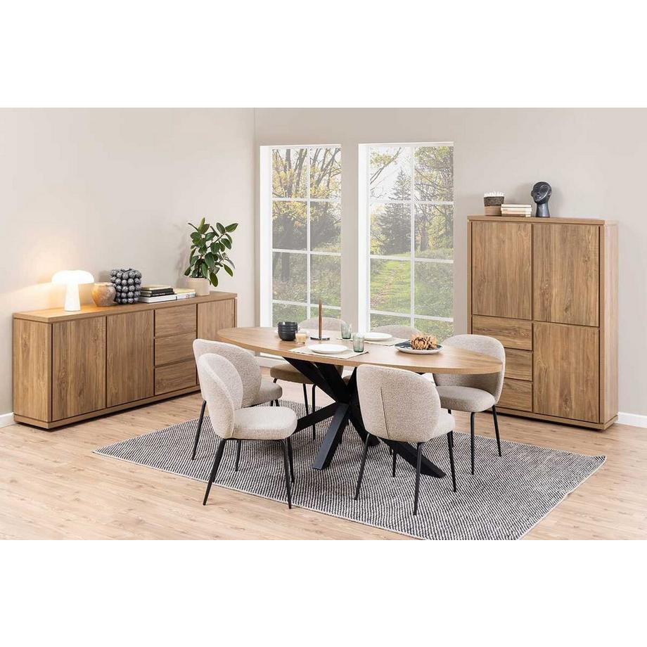 mutoni Sedia da pranzo Pati beige (1 pezzo)  