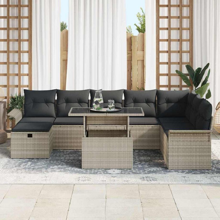 VidaXL Gartensofa-set poly-rattan  
