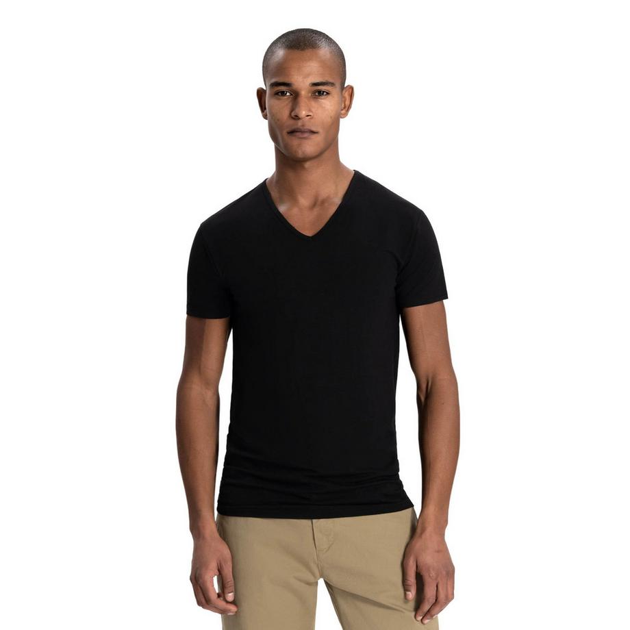 Dstrezzed T-shirt  Paquet de 2 Conforme à la silhouette-Eastwood 2 Pack V-Neck Tee Bamboo Blend  