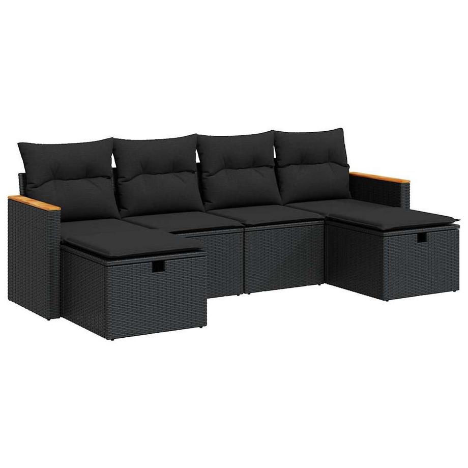 Ensemble de canapés de jardin rotin synthétique