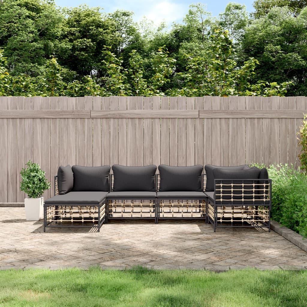 VidaXL Garten lounge set poly-rattan  