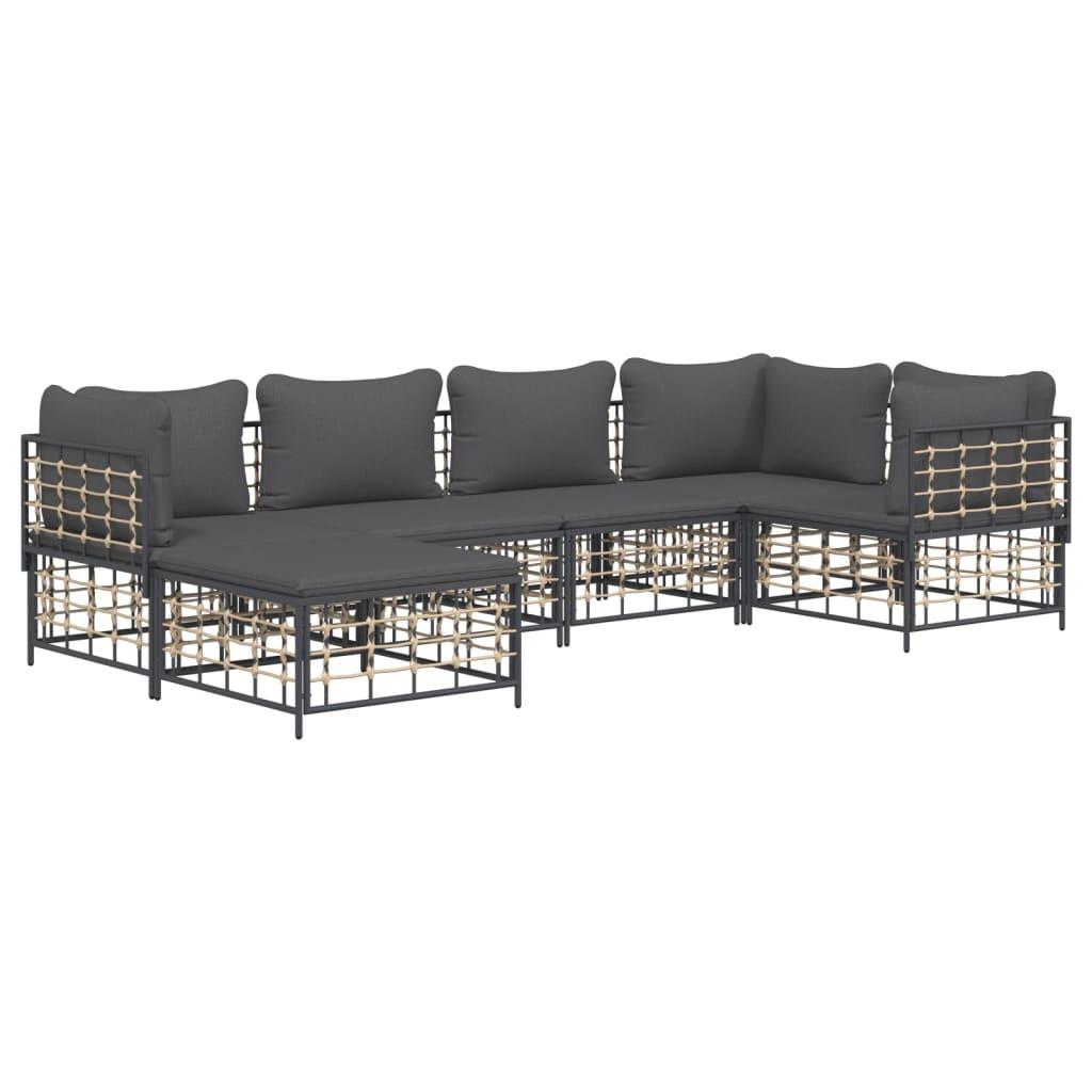 VidaXL Garten lounge set poly-rattan  