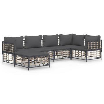 Garten lounge set poly-rattan