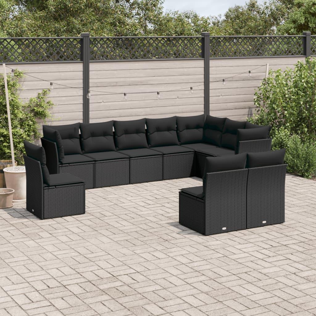 VidaXL set divano da giardino Polirattan  