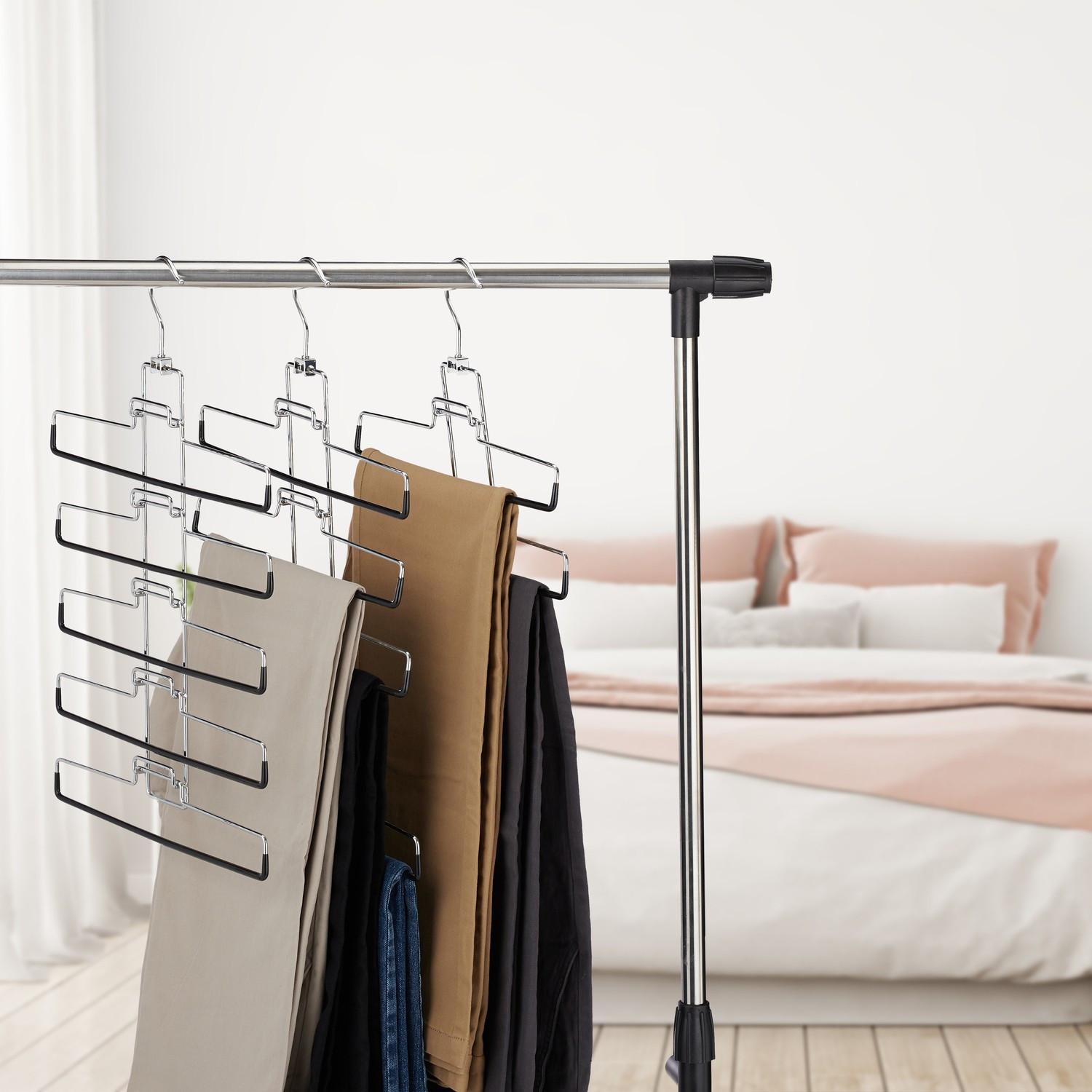 B2X 3 pezzi Grucce multiple per pantaloni  