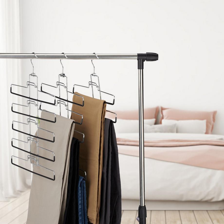 B2X 3 Stk. Mehrfach-Kleiderbügel für Hosen  