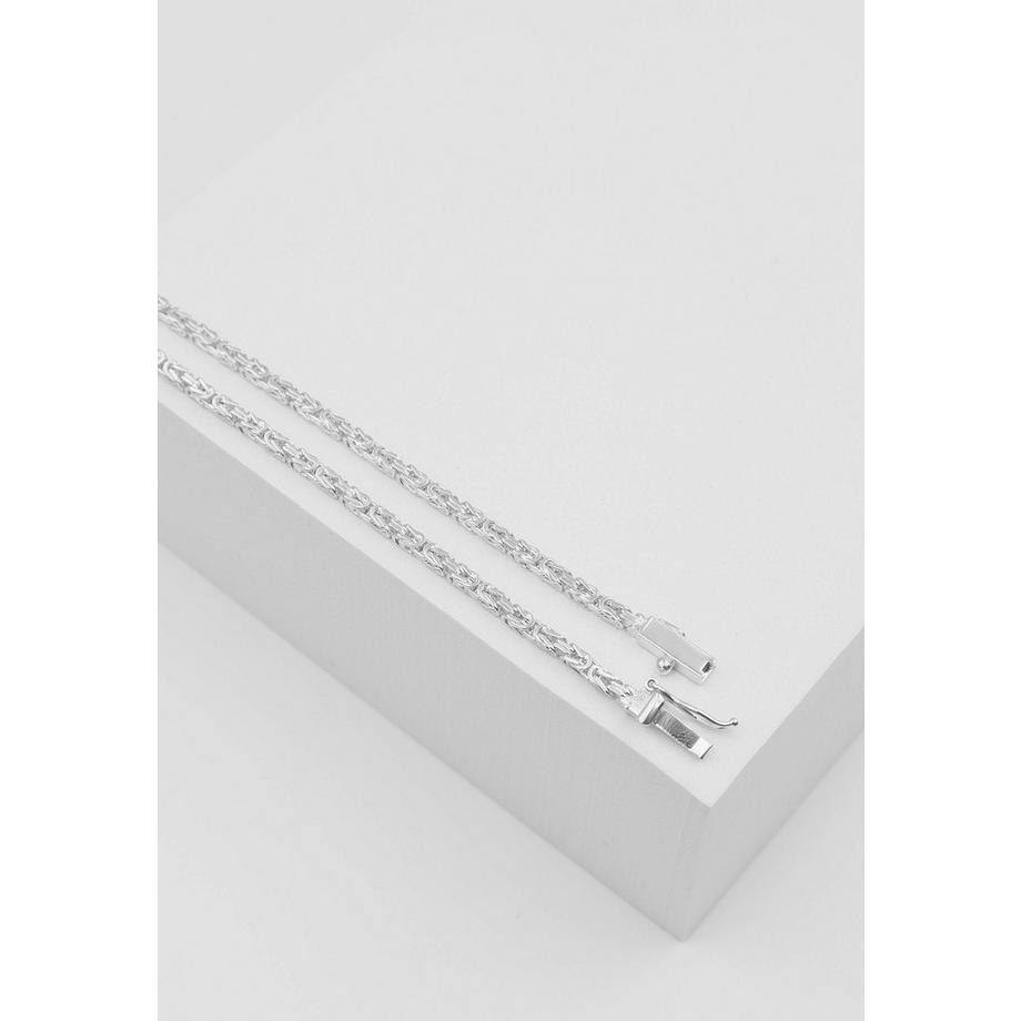 MUAU Schmuck  Collier Königskette klassisch Weissgold 750, 2mm, 45cm 