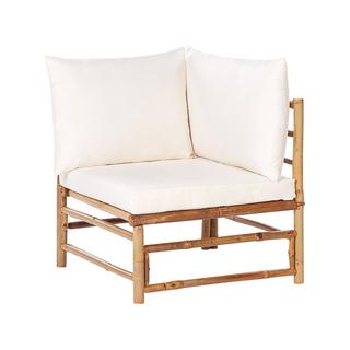 Beliani Garten-Eckmodul aus Bambusholz Boho CERRETO  