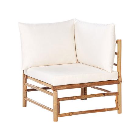 Beliani Garten-Eckmodul aus Bambusholz Boho CERRETO  