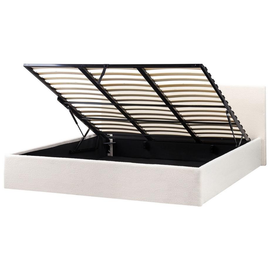 Beliani Lit ottoman en Bouclé Scandinave ORBEY  