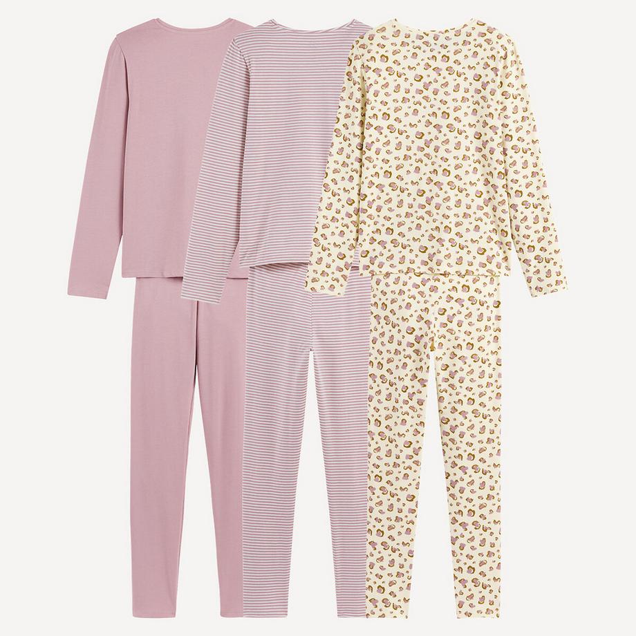 La Redoute Collections  Lot de 3 pyjamas 