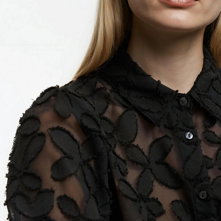 La Redoute Collections Langarm Burnout Bluse  