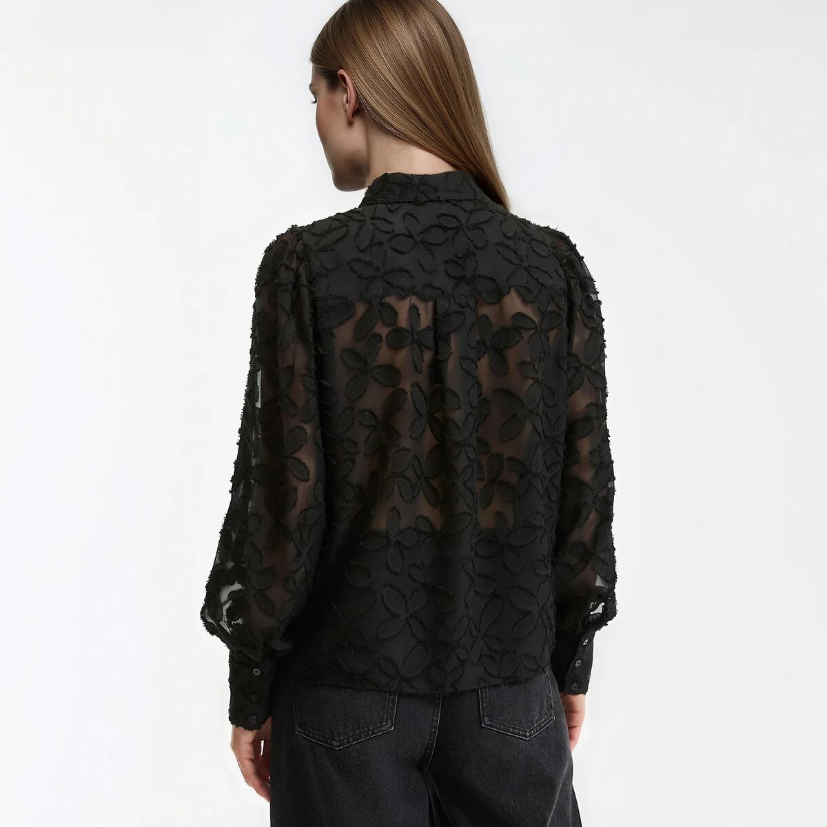 La Redoute Collections Camicetta Maniche Lunghe Burnout  