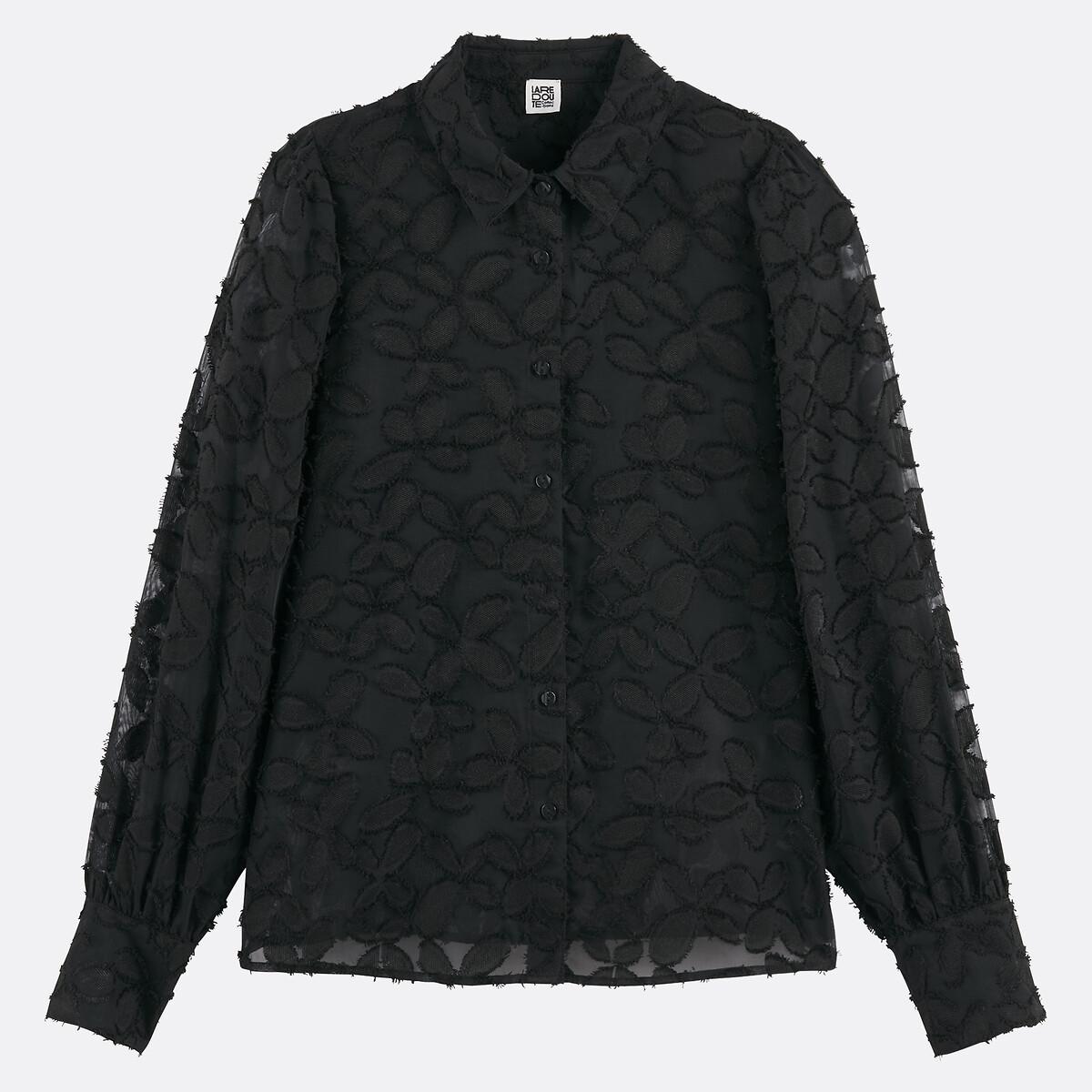 La Redoute Collections Camicetta Maniche Lunghe Burnout  